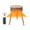 Grey, variant on Black Multi-Scene Outdoor Heater, Round Table Design, 1500W/600㎡, Remote, Multi-Gear Temp Control, Overheat & Tip-Over Protection, Energy-Efficient Fast Heating