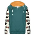 thumbnail image 3 of Jinhomg Mens Fleece Lined Hoodies Vintage Western Cowboy Sweatshirts Casual Comfy Long Sleeve Country Graphic Pullover Tops with Pocket Green M, 3 of 5