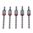 thumbnail image 4 of ANGGREK 150mm Linear Rail,Linear Guide Rail,5PCS MGN7 Linear Guide Rail Bearing Steel Guideway Rail With Slide Block 3D Printer Accessories, 4 of 8