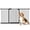 Black, variant on PawHut 30 Inch High Pet Gate, Dog Gate for Stairs, 29"-58" Width