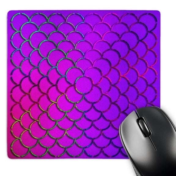 3dRose, Circles on Top on Circles Design Pink, MousePad