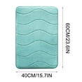 thumbnail image 3 of Vikakiooze Memory Foam Bath Rugs,Soft Absorbent Bathroom Mats, Machine Washable Bathmat, Carpet Rug Room Decor For Shower Floor, Thick Striped, Waved Pattern, 3 of 5