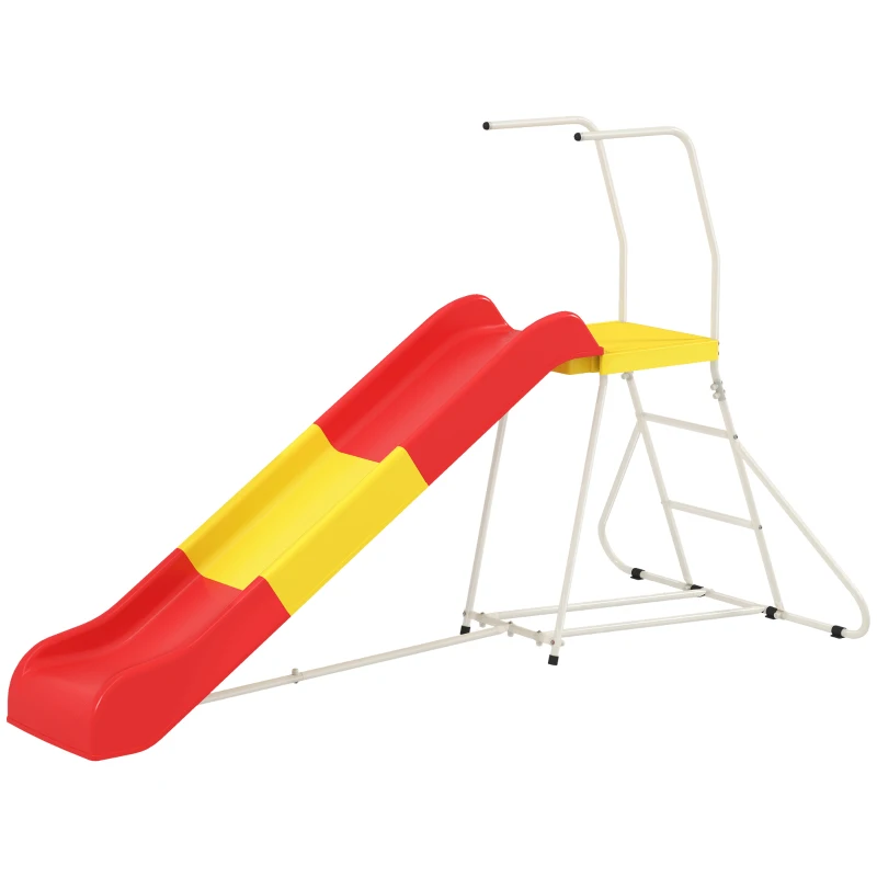 6ft Kids Slide 99 lbs Capacity with Handrails Deep Chute for Backyard Indoor Ages 3-8