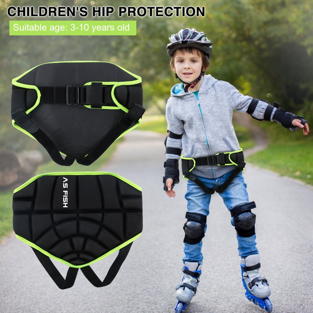 Kids Thickened Roller Skating Butt Guard Gear Hip Padded Protective Shorts L&6 