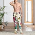 thumbnail image 2 of Honiee Bird Butterfly Rose for men - a sleek fusion of Straight Pajama Pants, versatile Lounge Pants, and cozy Sleepwear, all rolled into one-Large, 2 of 6
