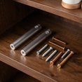 FOMIYES Aluminum Alloy Rail Bar Plated Silver Cabinet Gallery Rails ...