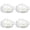 WhiteX4, variant on ZTTD Glow in The Dark Garden Pebbles Stones Rocks for Yard and Walkways Decor Garden Fish Tank Aquarium Walkway Plant Pots, DIY Decorative Luminous Stones in Multicolor (50 PCS)