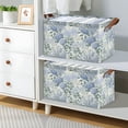 thumbnail image 2 of Yayeee Foldable Storage Basket for Shelves Waterproof Cloth Bins with Handles, Blue Hydrangeas Pattern, 2 of 7
