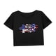 thumbnail image 4 of Top corto para mujer, disfraz de verano, camiseta de manga corta para senderismo, viajes, playa, trabajo SG, 4 of 7