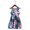 hwj# Blue108, variant on Huowey Girls Toddler Kids Summer Floral Print Dress Crew Neck Sleeveless High Elastic Waist Ruffles Stripe Casual Beach Party Vacation Dresses Breathable Sundress,Black,3-4 Years