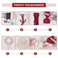 thumbnail image 6 of Guozer Christmas Crochet Kits 1PCS Handmade Woolen Dough Material for Children, Friend, Family, 6 of 9