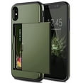 thumbnail image 1 of Funda de tarjeta Armor Slide para iPhone 14 13 12 Mini 11 Pro XS Max XR X funda con soporte para ranura de tarjeta para iPhone 8 7 6S Plus SE 2 2020 5 5S Tan Jianjun unisex, 1 of 2