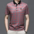 thumbnail image 4 of Men's Summer Casual Checkered Short Sleeve T-shirt, 4 of 4
