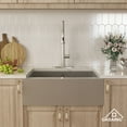 thumbnail image 2 of CASAINC 30" Stainless Steel Single Bowl Farmhouse Apron Kitchen Sink with Grid and Strainer, Brushed Stainless Steel, 2 of 8