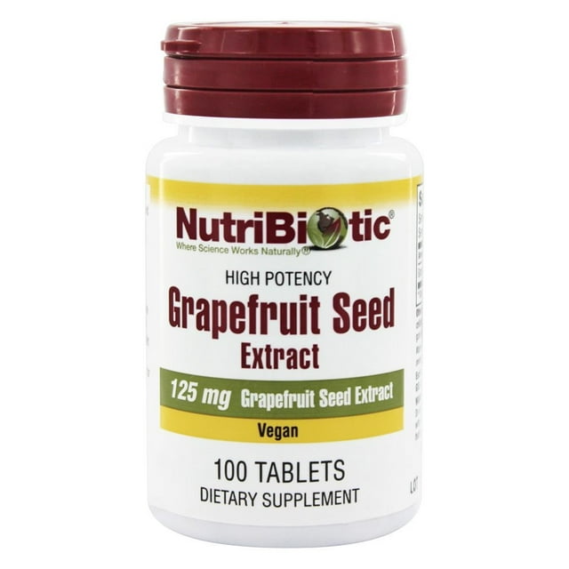 Nutribiotic - GSE Grapefruit Seed Extract 125 mg. - 100 Tablets