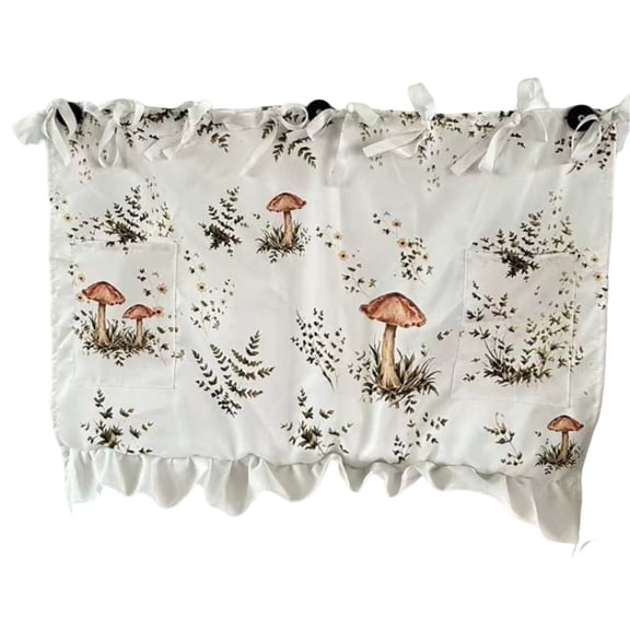 Oven Skirt Curtain with Pockets,Handmade Cotton Blend Stove Cover Skirt with Tabs, Modern Farmhouse Kitchen Decor,Washing Machines & Ranges