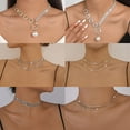 thumbnail image 3 of Collar de cadena con garras de estilo europeo y americano con borlas de diamantes de imitación, cadena de cuello de lujo ligera, collar elegante personalizado para cenas y fiestas, 3 of 6
