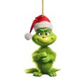 thumbnail image 1 of Decoración de árbol de Navidad de 8cm ornamento de árbol de Navidad Grinch creativo para fiestas y vacaciones, 1 of 6