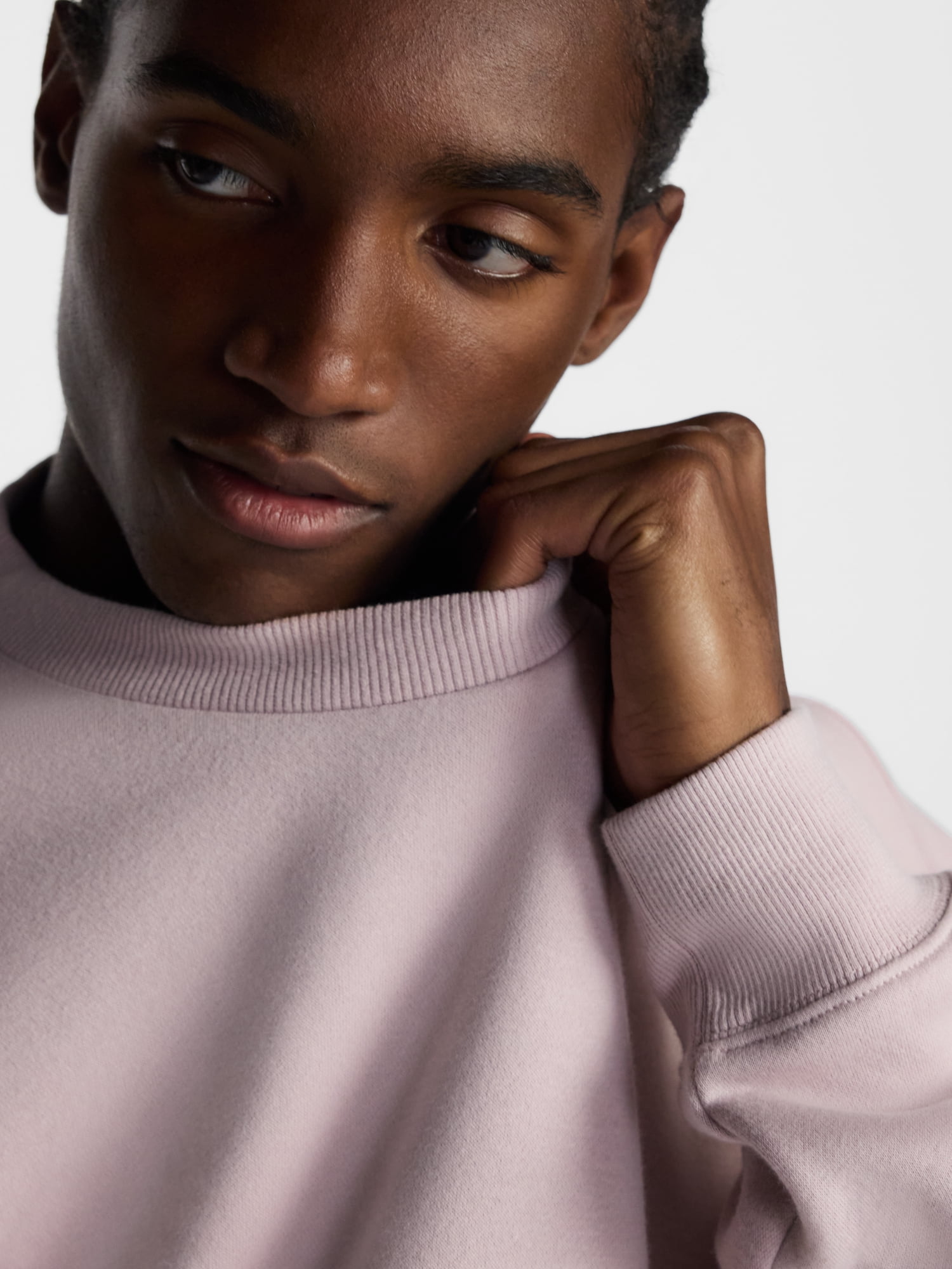 No Boundaries Crewneck Fleece Sweatshirt with Long Sleeves, Men's XS-4XLT