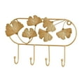 thumbnail image 2 of CoudarTitie Wall Hook Coat Hook Leaf Design Heavy Duty Multifunctional Modern Decorative for Curve 4 Hooks, 2 of 9
