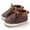 Brown, variant on Spring And Autumn Children Baby Toddler Shoes Boys And Girls Floor Sports Shoes Flat Bottom Non Lace Up Solid Color Comfortable Baby Athletic Shoes Size US:4 Multicolor
