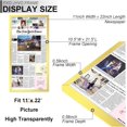 thumbnail image 3 of Fxojyvo 11x22 Newspaper Frame Set of 4, Display 11 x 22 Inch Newspaper Front Page for Wall, Light Weight and High Transparent Picture Frame - 4 Pack/Gold/11by22, 3 of 7