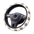 thumbnail image 2 of Cauagu C Print Car Steering Wheel Cover - Universal Car Accessory for Diverse Cars for Steering Wheel with a Diameter of 14.5"-15", 2 of 7