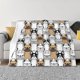 thumbnail image 1 of Fotbe French Bulldog 2 Manta de Franela con Estampado, Manta Ultrasuave para Cama, Sofá, Auto, Hipoalergénica y Antibolitas-40"x30", 1 of 6