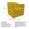 thumbnail image 4 of Set de puff y sillón Tilla B - Amarillo WEIK Tilla, 4 of 5