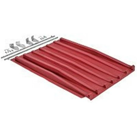 Hopper Lid - Vestil Manufacturing PLID-D-50-RD Heavy-Duty Poly Lid for Size 0.5 Style D Hopper, Red