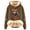 D-Brown, variant on MAIHAN-Women's Sweatshirts Fashionable Women's Hooded Sweatshirt Thickened Velvet Cardigan with Deer Print for Autumn and Winter Warm and Stylish Christmas Apparel(A-Black,L)