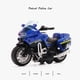 thumbnail image 1 of Modelo de motocicleta de policía para niños, juguete de aleación, extraíble, con música ligera, regalos de cumpleaños, 1:14, 1 of 4