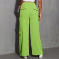 thumbnail image 7 of Women's Fashion Sport Solid Color Casual Sweatpants with Pockets - Long Pants for Everyday Wear and Winter Season,Fluorescent Green,3XL, 7 of 7