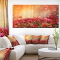 thumbnail image 1 of Spring Little Flowers at Sunset - Large Floral Canvas Artwork, 1 of 1