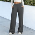 thumbnail image 2 of Elastic Waist Pocketed Yoga Casual Long Pants For Women Summer Stretchy Relaxed Fit Comfortable Active Everyday Wear Versatile Style Breathable, 2 of 7