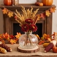 thumbnail image 5 of Racsoh Clear Glass Pumpkin Vase, Transparent Hydroponic Flower Vessel, Thanksgiving Table Centerpiece, for Dried Fresh Flowers Home Decor (Clear), 5 of 6