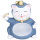 thumbnail image 1 of Adorno de gato, contenedor de almacenamiento de estatuilla de gato, estatua de gato, arte de resina, elegante y moderno, 1 of 8