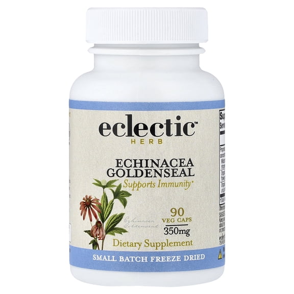 Eclectic Herb Echinacea Goldenseal, 90 Veg Caps