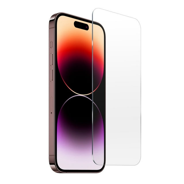 PANDACO Protecteur d'Écran en Verre Trempé Ultra Mince pour iPhone 15 Pro