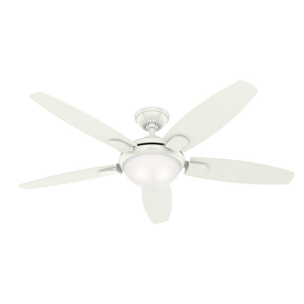 Hunter Contempo 54 Led 5 Blade Ceiling Fan White Com Blade Led Ceiling Fan, Hunter Exeter 54 Led Ceiling Fan Review
