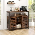 thumbnail image 4 of Costway Buffet Armoire Industrielle Bahut Armoire de Rangement avec Porte à Lattes à Pousser pour Ouvrir, 4 of 10