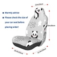 thumbnail image 3 of Balery Pandas Funda de Asiento para Auto con Diseño - Cubierta Frontal Suave y Transpirable con Protector Antideslizante- 1 Unidad, 3 of 5
