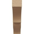 thumbnail image 2 of 6"W x 24"D x 24"H Thin Asheboro Rough Cedar Woodgrain TimberThane Corbel, Primed Tan, 2 of 6
