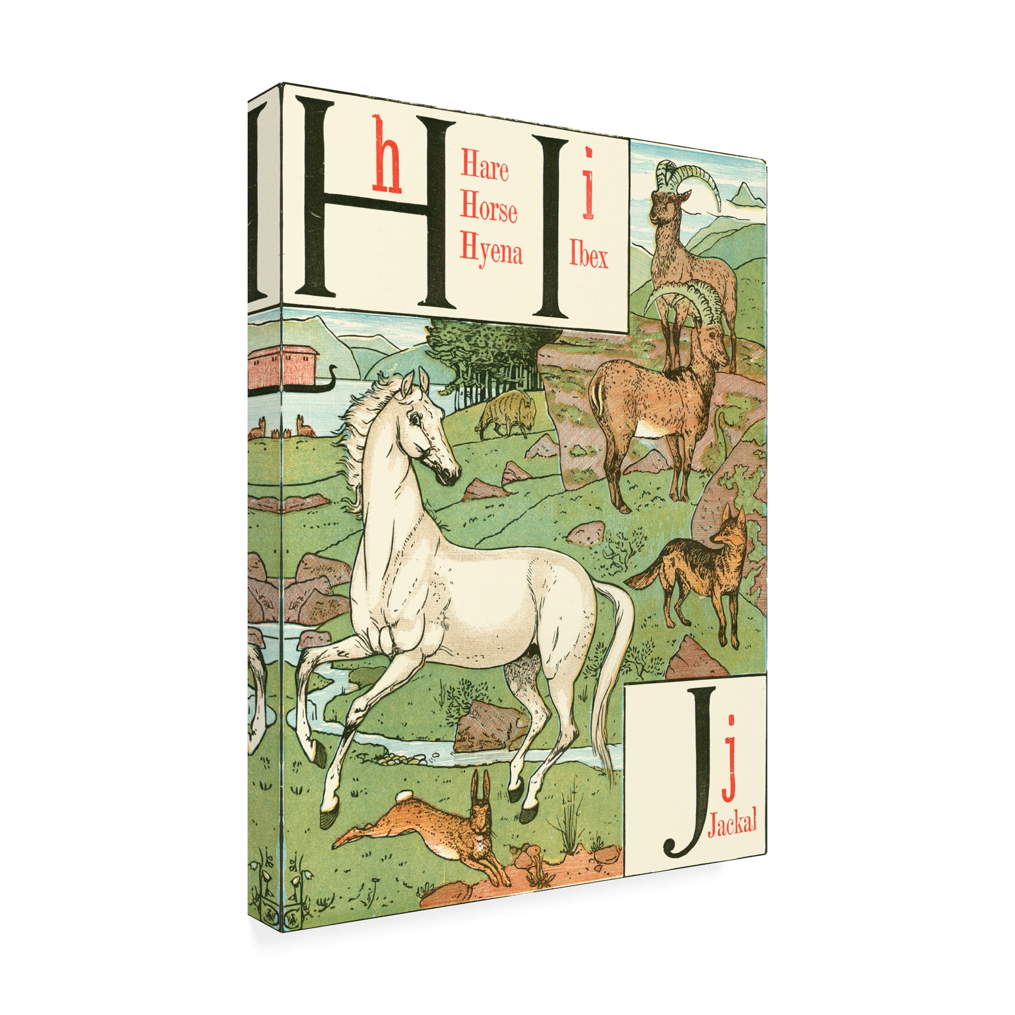 Trademark Fine Art 'Noahs Alphabet III Childrens Art' Canvas Art by Walter Crane