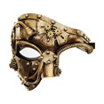 thumbnail image 5 of Creative Punk Couverture Cosplay Costumes Accessoires Halloween Vintage Style Rôle Jouer Couverture pour la Scène Performance Robe Festival Fête Décor Antique Cuivre, 5 of 5