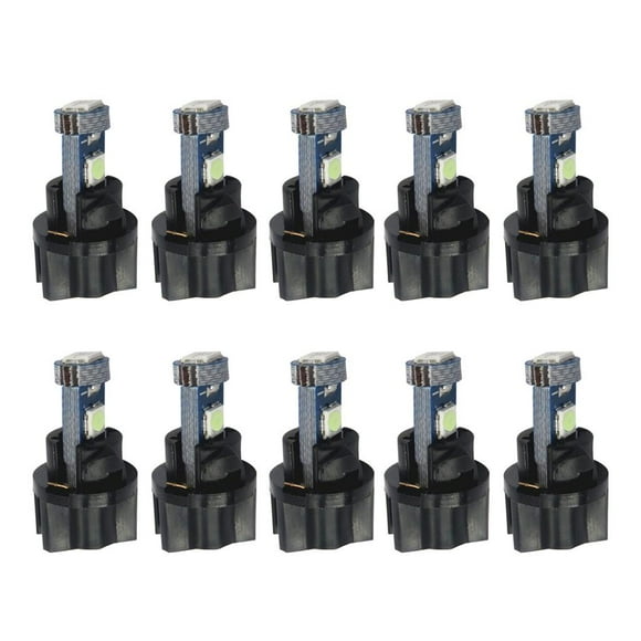10 Piezas Del Panel De Instrumentos Del Coche T5 3030 De 3 LED De Luz Con Tomas Giratorias Macarena Luz del panel de instrumentos de calibre