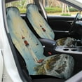 thumbnail image 4 of Lighthouse Coast Scenery Car Seat Covers Set of for 2 Front Seats,Auto Accessories Protectors Decor Universal Vehicle Seat Covers, 4 of 5