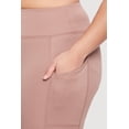 thumbnail image 5 of Women's Plus Size Solid High Waisted Leggings with Cell Phone Pockets, 5 of 5