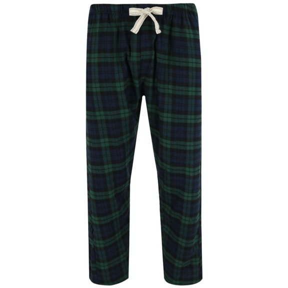 Bottoms Out Plaid Flannel Open Bottom Pants (Men)