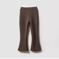 thumbnail image 4 of Efsteb Girls Flare Pants High Waist Wide Leg Long Pants Elastic Sequin Pants Bell Bottom Casual Sports Leggings (Coffee,5-6Years), 4 of 6